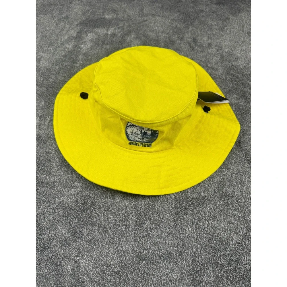 Quiksilver Newport Beach Junior Lifeguard Bucket‎ Hat Yellow L/XL AQYHA05359 NEW